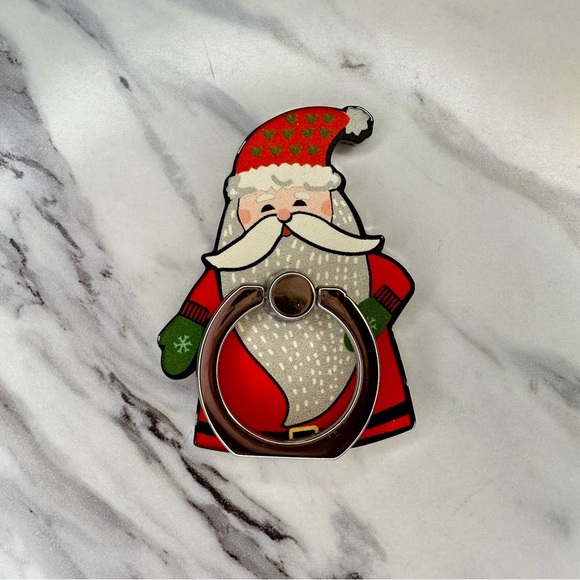 Santa Claus Phone Ring Holder - Picture 1 of 3